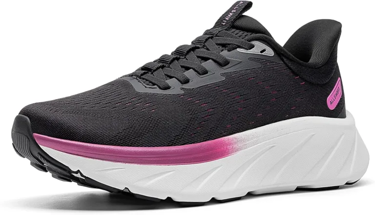 Allswifit Slip-On Stability Walking Running Shoes Handsfree Tennis Anti-Slip Comfortable Workout Gym Breathable Lightweight StediBase Fashion Dam