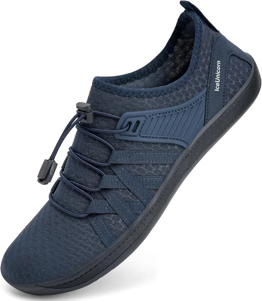 IceUnicorn Barefoot Shoes Wide Water Shoes for Lightweight Mesh Walking Shoes Beach Water Shoes for Gym Swimming Herr