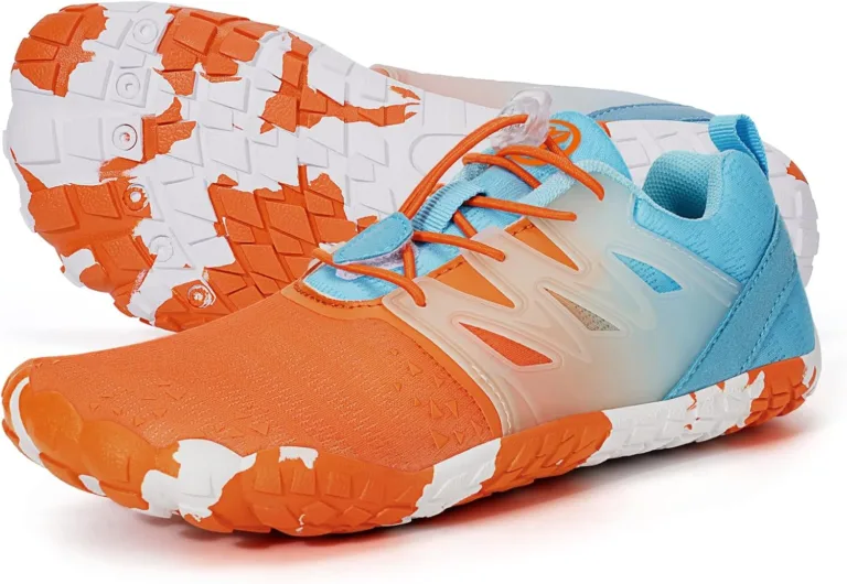 Bigzagger Barefoot Shoes Track Shoes with Wide Toe and Zero Drop Soles, Lightweight Breathable Barefoot Shoes, Comfort, Non-Slip Toe Shoes, Sports Herr