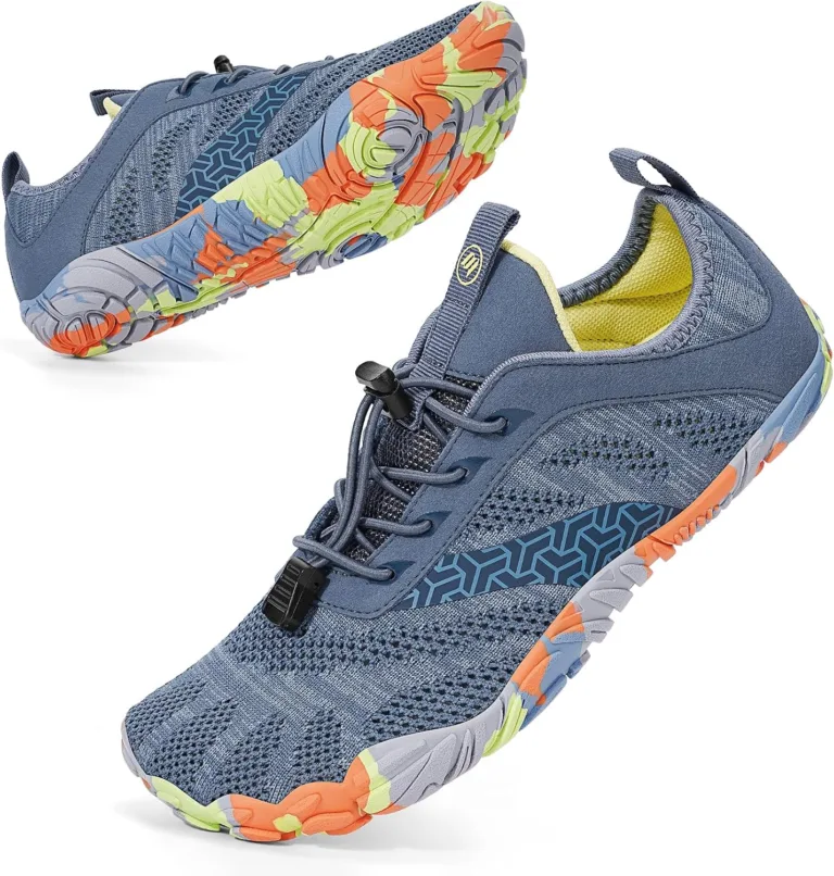 susurrus BibHoly Barefoot Shoes Barefoot Shoes, Lightweight Breathable Trail Running Shoes Non-Slip Trainers for Gym Outdoor Activities, A01 Blue Herr