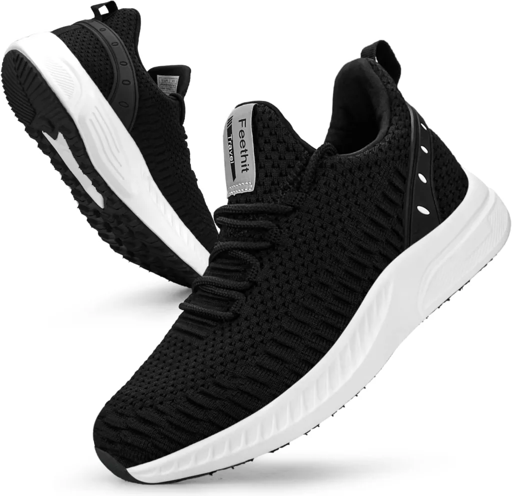 Feethit Sneakers for Running Shoes, Sport Shoes, Sneakers, Non-Slip Rubber Soles, Lightweight and Breathable, for Walking, Running, Jogging, Colors, 36-47 Dam