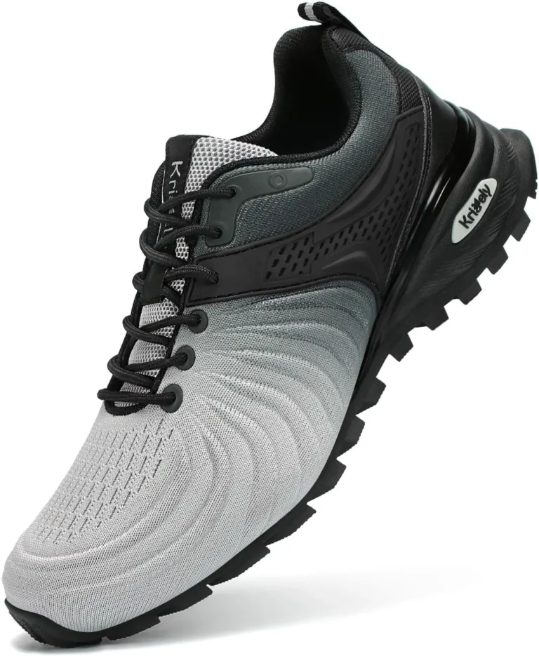 Kricely Trail Running Shoes Fashion Walking Hiking Sneakers for Tennis Cross Outdoor Trainers Casual Trainers Herr