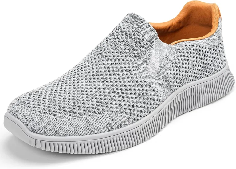 MrToNo Shoes Slip On Sneakers Casual Shoes Breathable Comfortable Mesh Bright Athletic Shoes Casual Loafer Non-slip Running Shoes Walking Shoes Jogging Herr