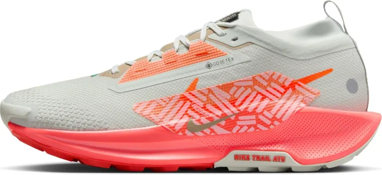 Nike Pegasus Trail 5 GORE-TEX Waterproof Running Shoes, Bright Silver Hyper Crimson Lt Wild Mango Herr
