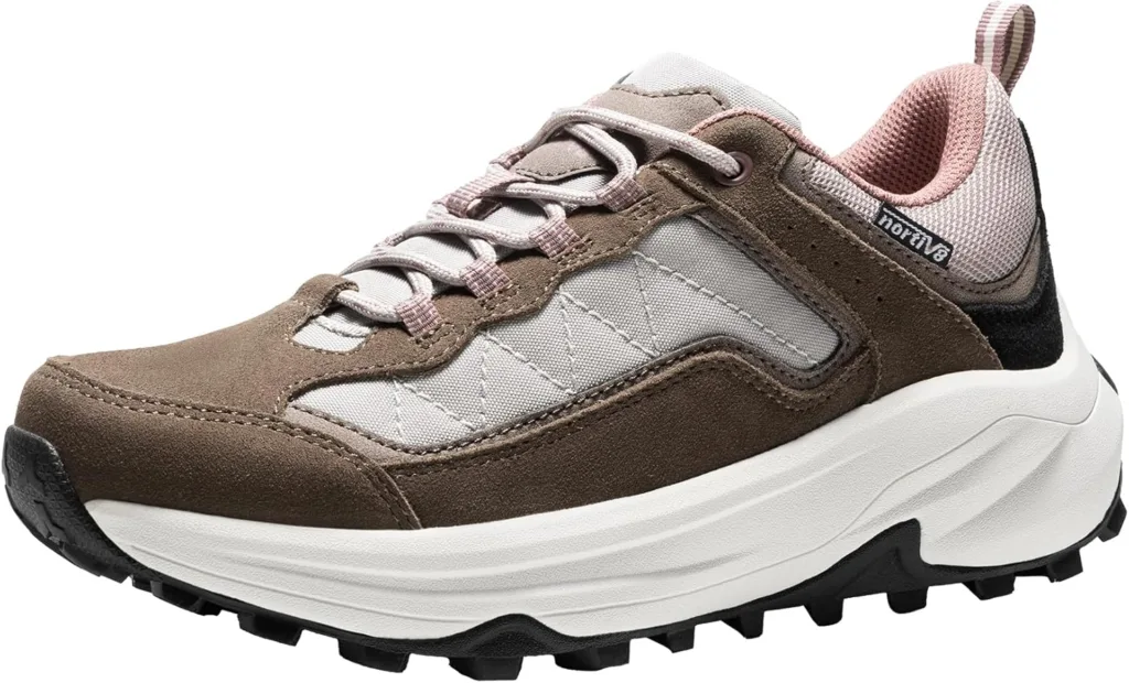 Nortiv 8 waterproof hiking shoes for with arch support outdoor leather walking hiking camping tennis training cross training sneakers wicklow Dam