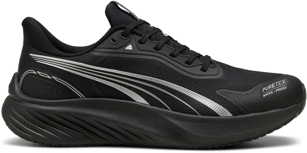 Puma Pounce LITE PTX Road Running Shoe, Black White, 5 UK, Puma Black Puma White Herr