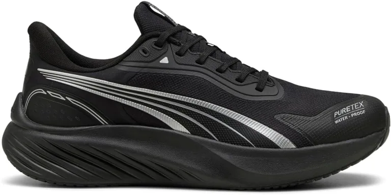 Puma Pounce LITE PTX Road Running Shoe, Black White, 5 UK, Puma Black Puma White Herr