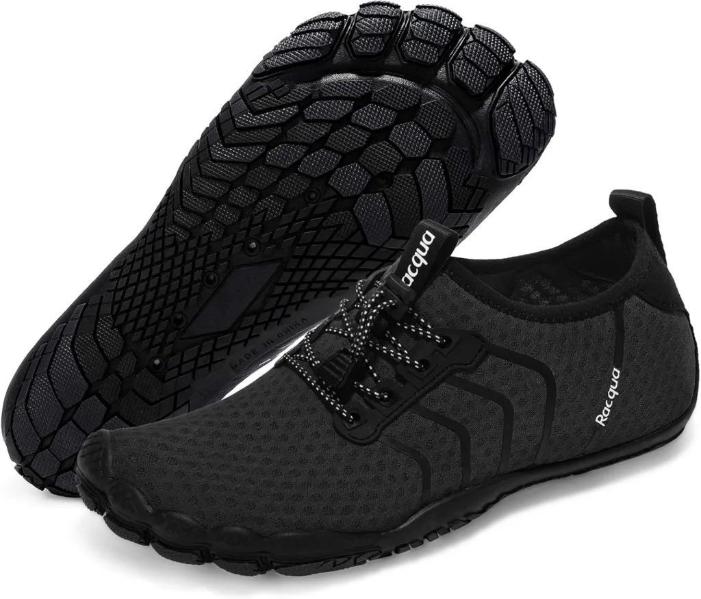 Racqua Composite Mesh Barefoot Water Shoes , Wz111EU Black, 43 EU Herr