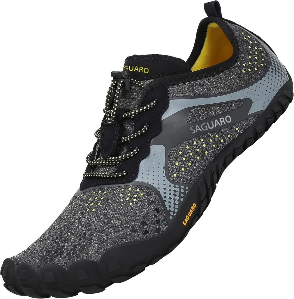 Saguaro Barefoot Shoes Outdoor Sports Trainers Track Shoes Size 35-48 New Black Dam