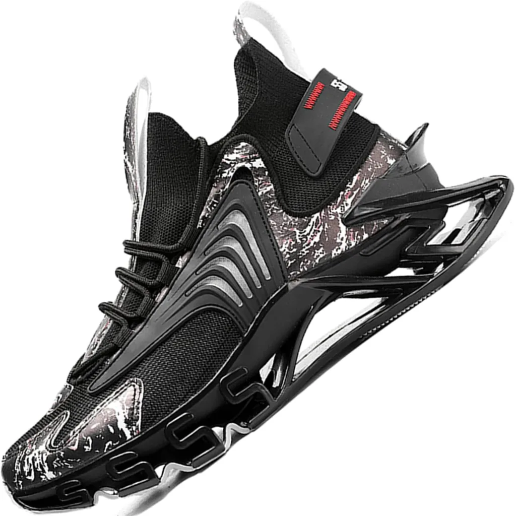 Gjuyc Sneakers Shoes for Running Shoe Hiking Fashion Sport Man Athletic Basketball Walking Casual Hiking Man Black White Blue Size Runner Breathable Herr