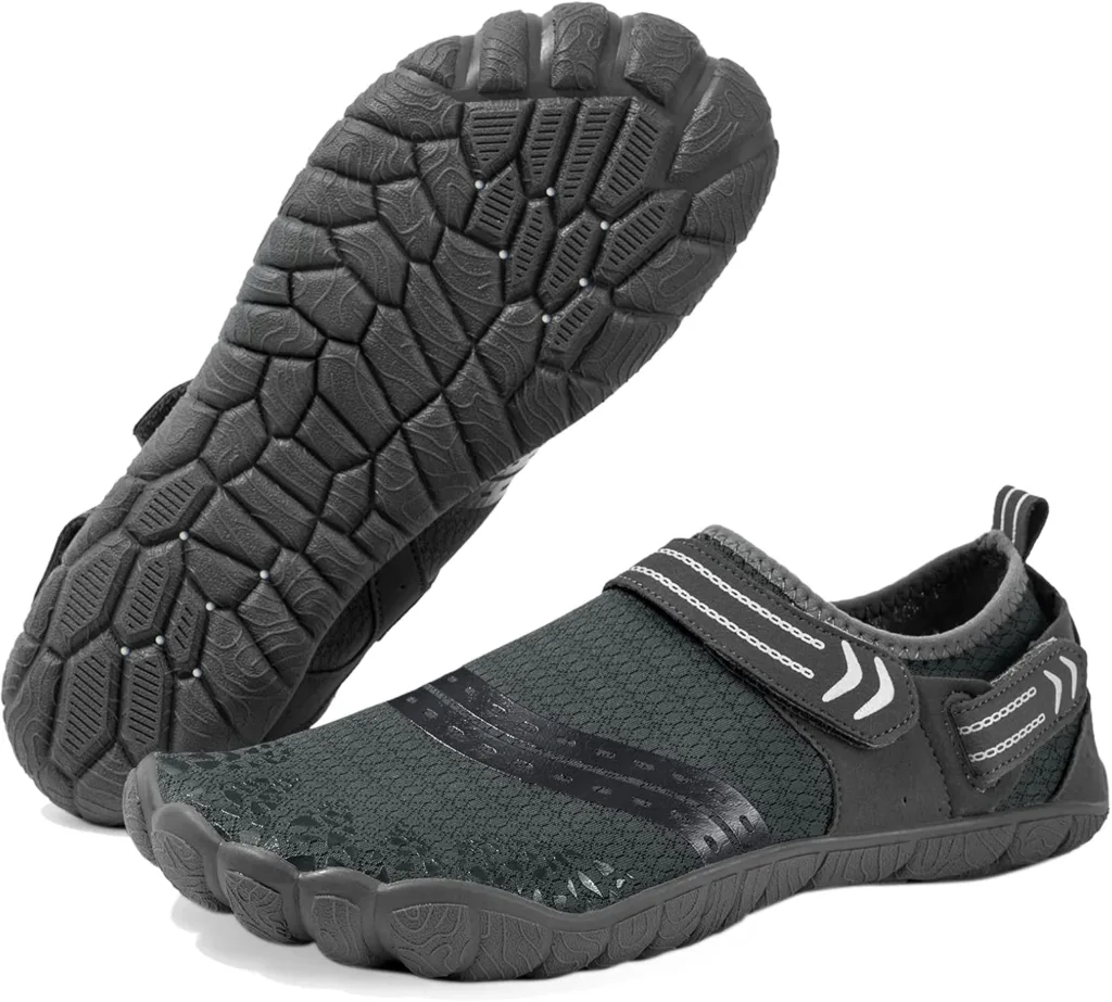 Wotte Water Shoes Quick Dry Barefoot Shoes Lightweight Breathable Water Shoes for Beach Boating, Fishing, Yoga, Diving Snorkeling Surfing Herr