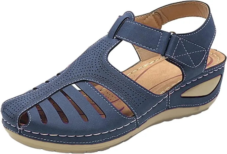 Generisch Leather Summer Shoes, Sandals, Closed, Trekking & Hiking Sandals, Non-slip, Outdoor, Barefoot Shoes, Orthotic Sports Sandals, Soft Footbed Sandals, Sandals Dam