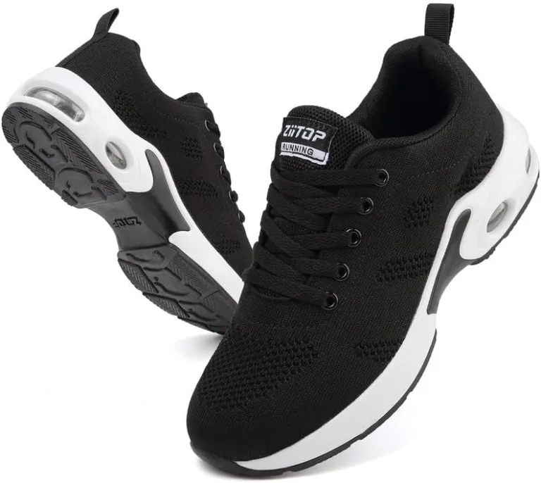 ziitop Trainers Air Cushion Arch Support Sneakers Platform Trainers Ladies Walking Shoes Mesh Breathable Lightweight Sports Shoes Outdoor Gym Athletic Tennis Joggers Dam