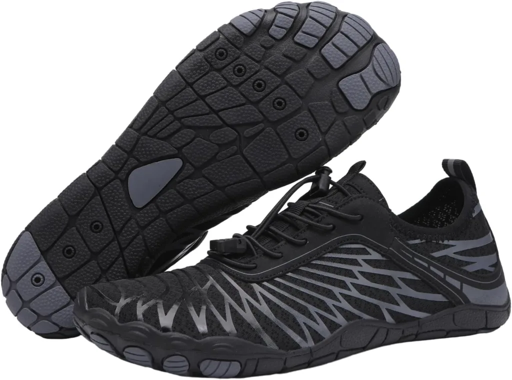 Zureto Walking Shoes Barefoot Shoes and Waterproof Trail Running Healthy and Non-slip Dam