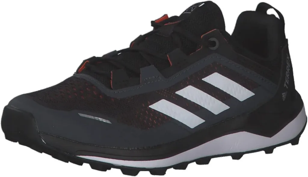 adidas Terrex Agravic Flow Primegreen Trail Running ShoesTrail Running Shoes, Core Black / Crystal White / Solar Red Herr